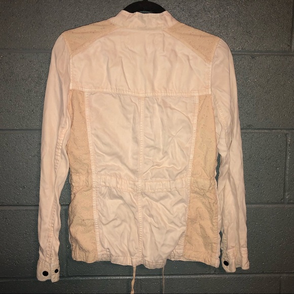 Max Jeans Lace Eyelet Utility Jacket | Size Xs - Picture 5 of 7